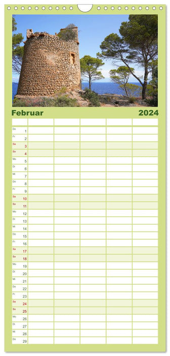 Cala Deia - La baie de rêve de Majorque (Agenda familial CALVENDO 2024) 