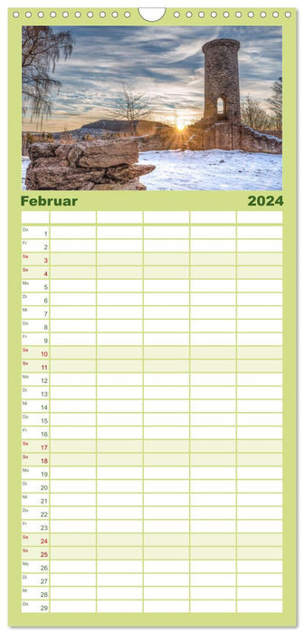 Magnifiques Monts Métallifères (Agenda familial CALVENDO 2024) 