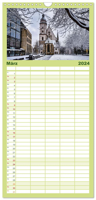 Leipzig Kalender Perspektiven (CALVENDO Familienplaner 2024)