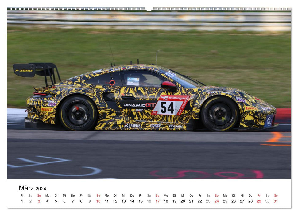 Motorsport from Zuffenhausen (CALVENDO Premium Wall Calendar 2024) 
