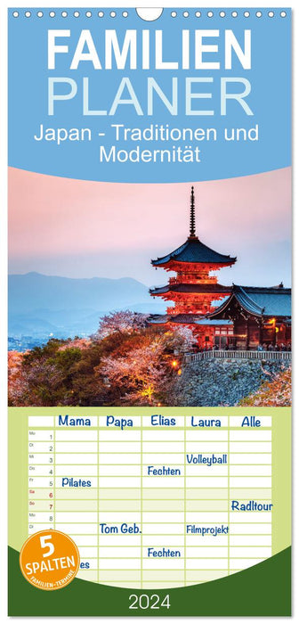 Japan - Traditionen und Modernität (CALVENDO Familienplaner 2024)