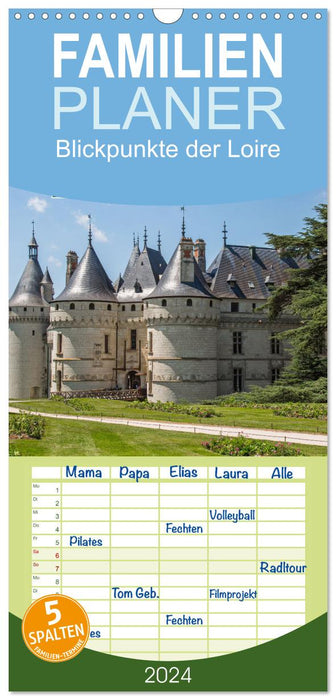 Blickpunkte der Loire (CALVENDO Familienplaner 2024)