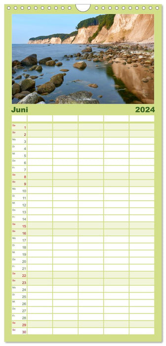Rügen - Jasmund Nationalpark (CALVENDO Familienplaner 2024)