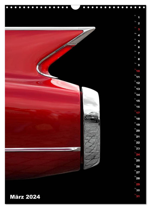 American style tail fins - special (CALVENDO wall calendar 2024) 