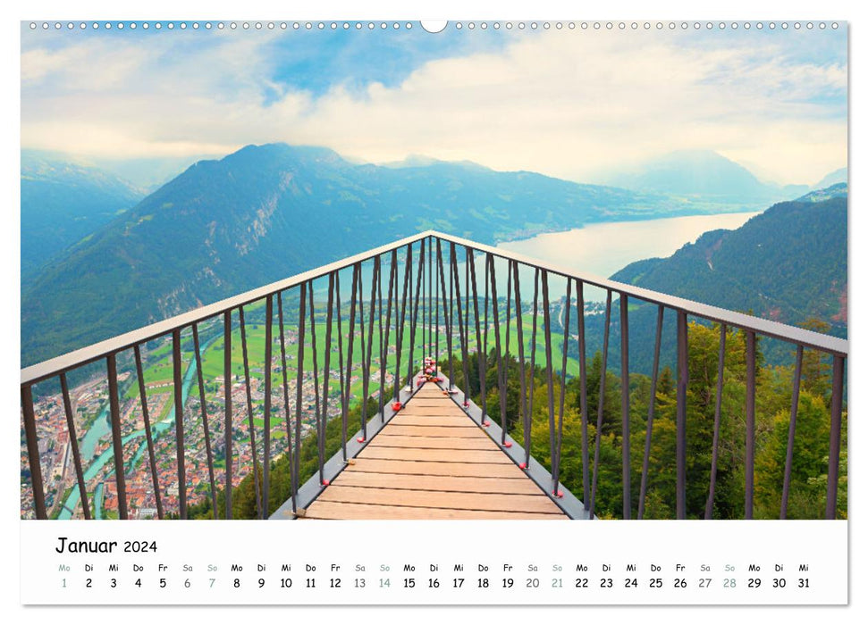 Faszination Berner Oberland 2024 - Wanderlust und Gipfelblick (CALVENDO Wandkalender 2024)