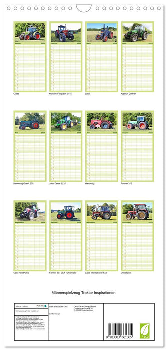 Männerspielzeug Traktor Inspirationen (CALVENDO Familienplaner 2024)