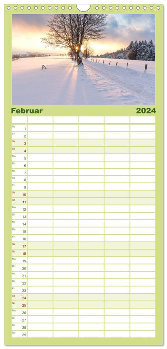 Das Sauerland im Wechsel der Jahreszeiten (CALVENDO Familienplaner 2024)