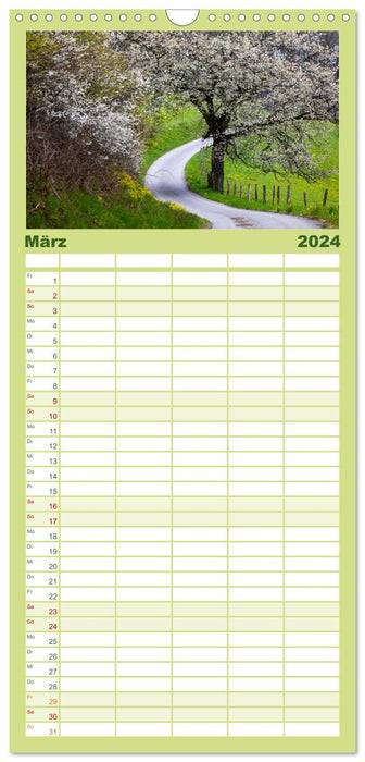Das Sauerland im Wechsel der Jahreszeiten (CALVENDO Familienplaner 2024)