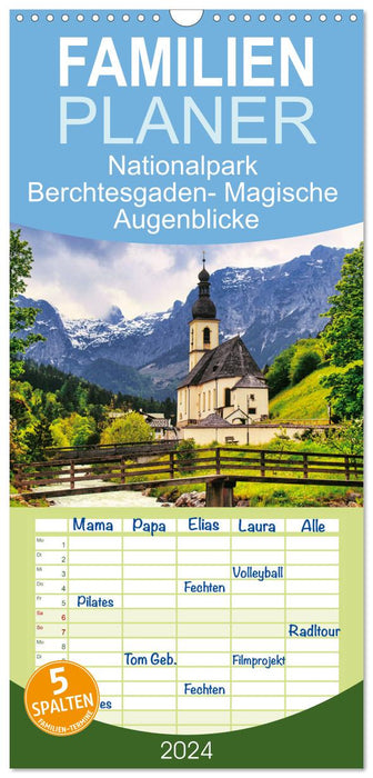 Nationalpark Berchtesgaden- Magische Augenblicke (CALVENDO Familienplaner 2024)
