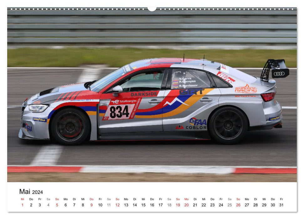 The Four Rings in Motorsport (CALVENDO Wall Calendar 2024) 