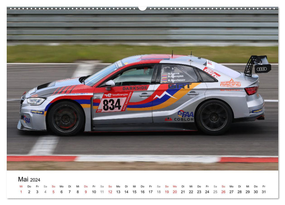 Les quatre anneaux du sport automobile (Calendrier mural CALVENDO 2024) 