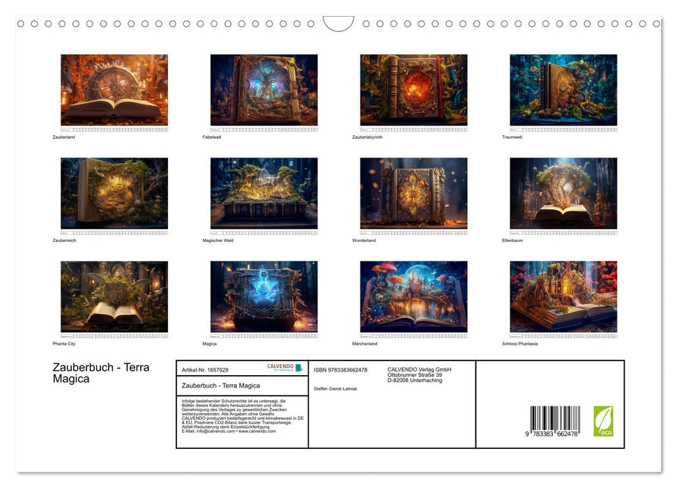 Magic book - Terra Magica (CALVENDO wall calendar 2024) 