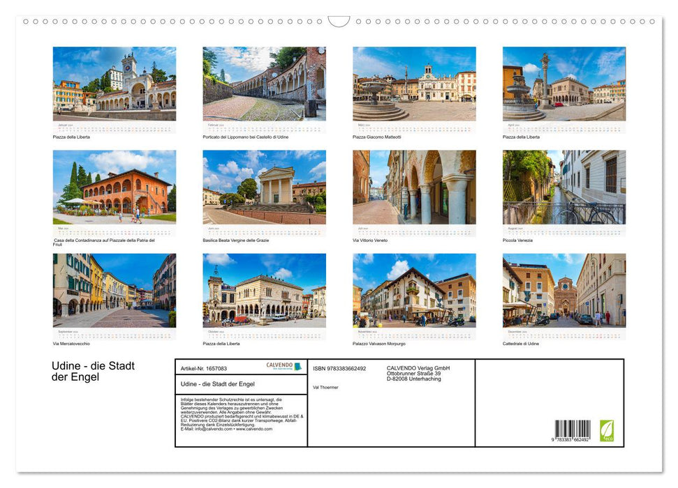 Udine - the city of angels (CALVENDO wall calendar 2024) 