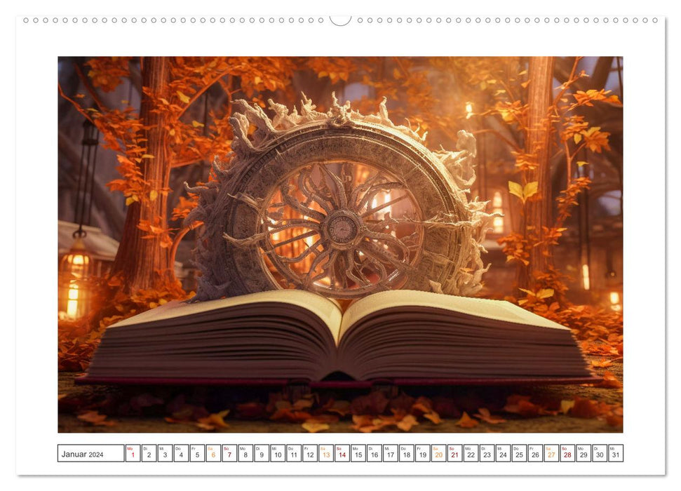 Magic book - Terra Magica (CALVENDO wall calendar 2024) 