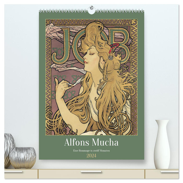 Alfons Mucha - A homage in twelve months (CALVENDO Premium Wall Calendar 2024) 