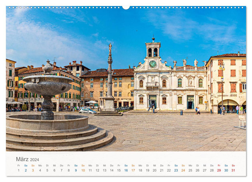 Udine - die Stadt der Engel (CALVENDO Premium Wandkalender 2024)