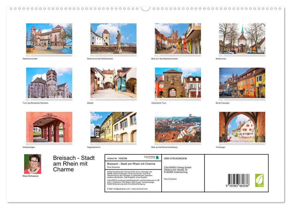 Breisach - city on the Rhine with charm (CALVENDO Premium Wall Calendar 2024) 