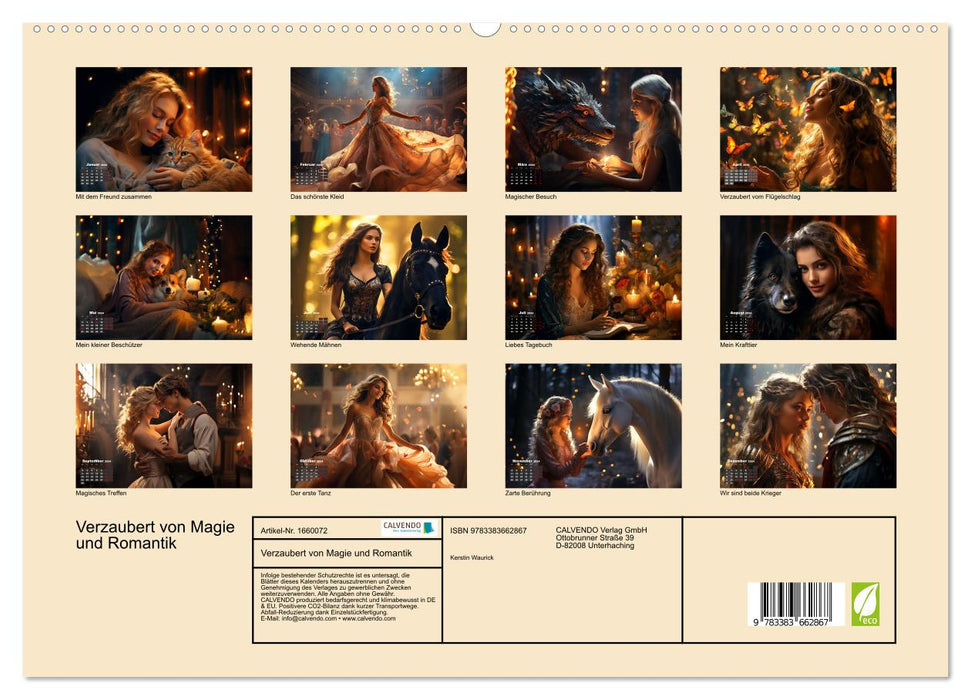 Verzaubert von Magie und Romantik (CALVENDO Premium Wandkalender 2024)