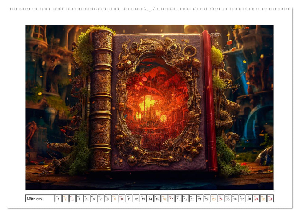 Zauberbuch - Terra Magica (CALVENDO Premium Wandkalender 2024)