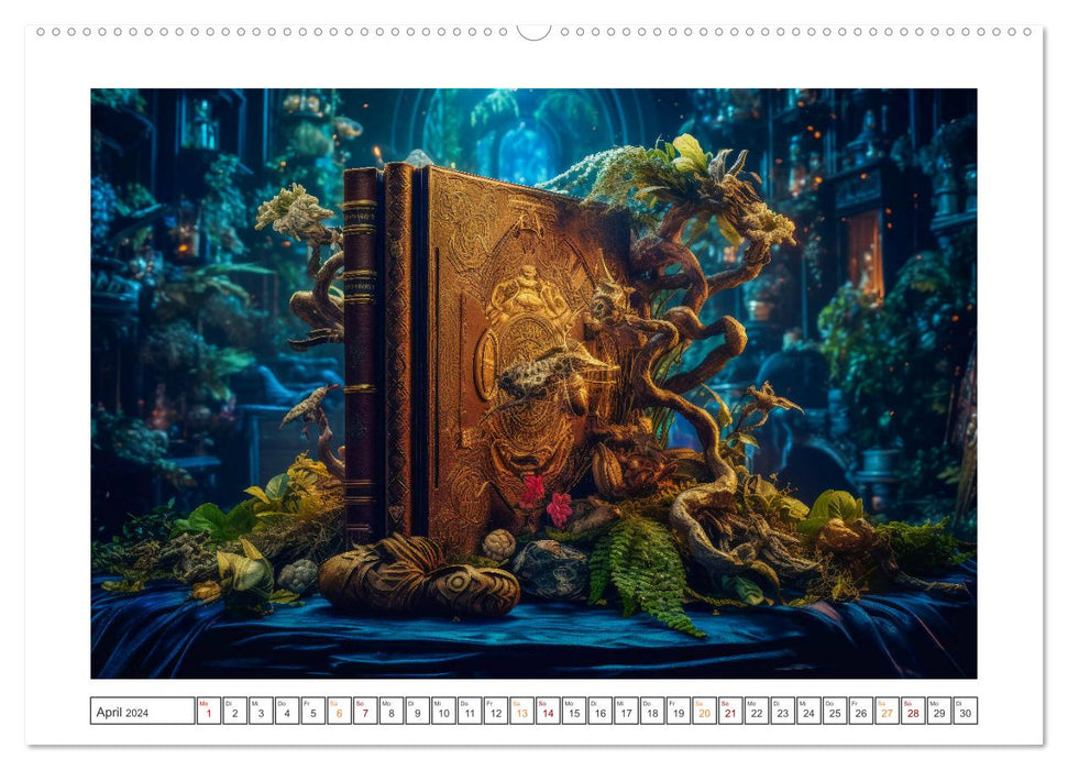 Zauberbuch - Terra Magica (CALVENDO Premium Wandkalender 2024)