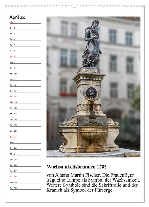 Brunnenkunst in Wien (CALVENDO Wandkalender 2024)