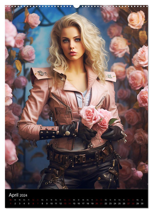 Steampunk. Faszinierend schöne Frauenportraits (CALVENDO Premium Wandkalender 2024)