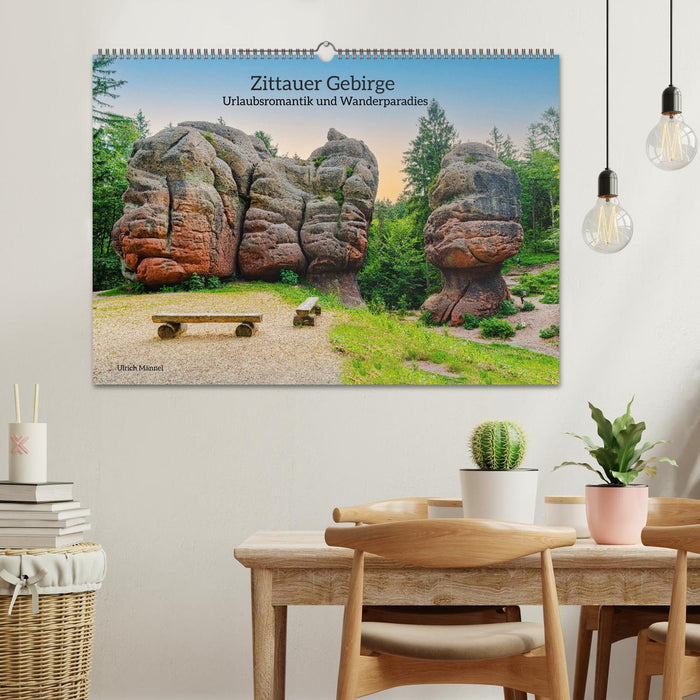 Zittau Mountains holiday romance and hiking paradise (CALVENDO wall calendar 2024) 