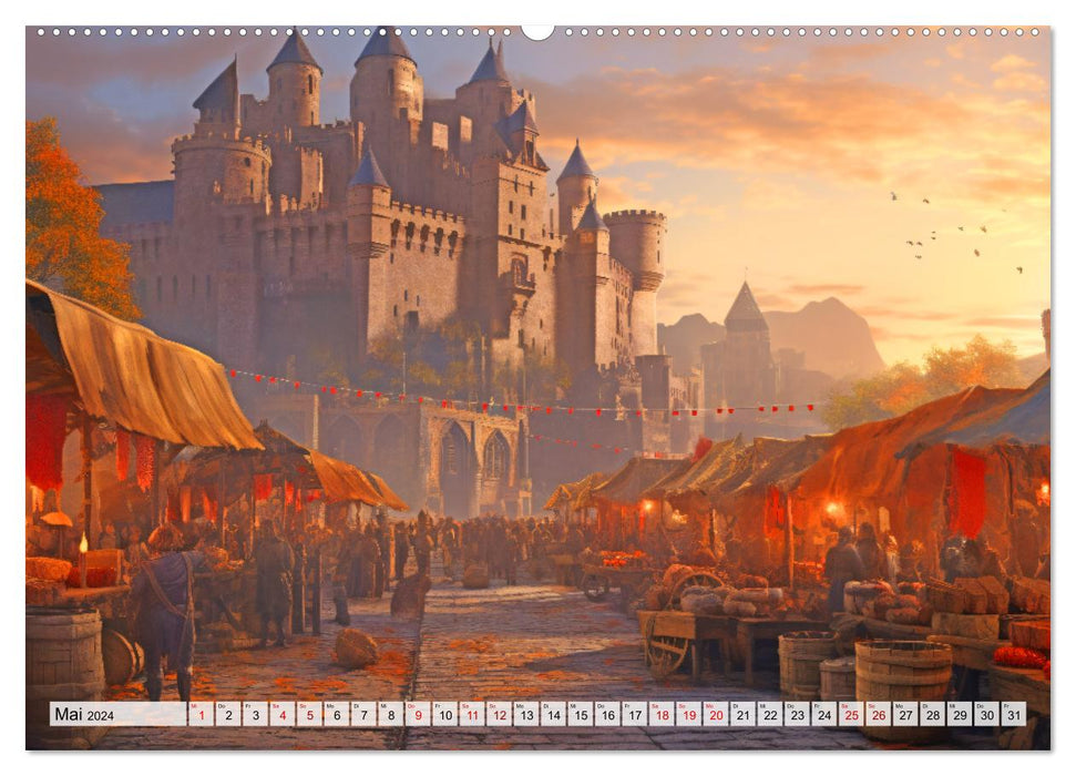 A trip to the Middle Ages (CALVENDO wall calendar 2024) 