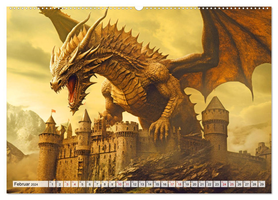A trip to the Middle Ages (CALVENDO Premium Wall Calendar 2024) 