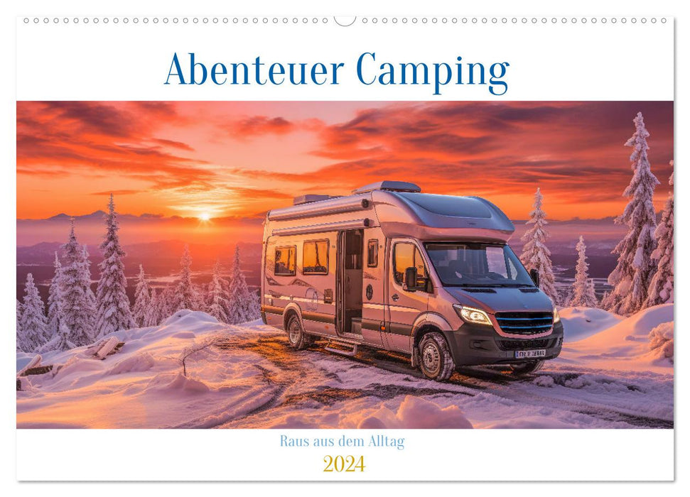 Camping aventure (Calendrier mural CALVENDO 2024) 