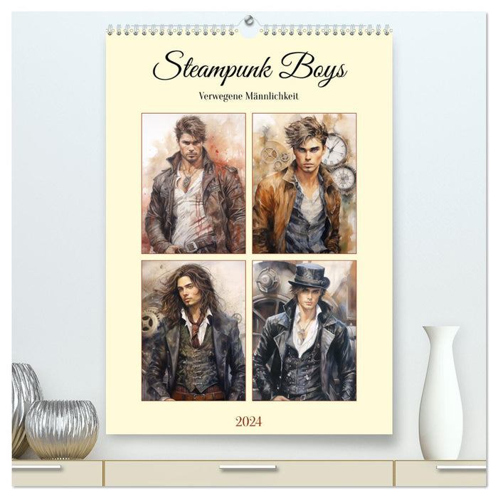 Steampunk boys. Daring Masculinity (CALVENDO Premium Wall Calendar 2024) 