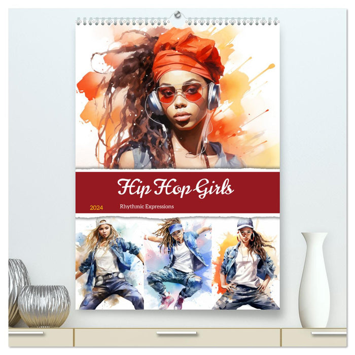 Hip hop girls. Rhythmic Expressions (CALVENDO Premium Wall Calendar 2024) 