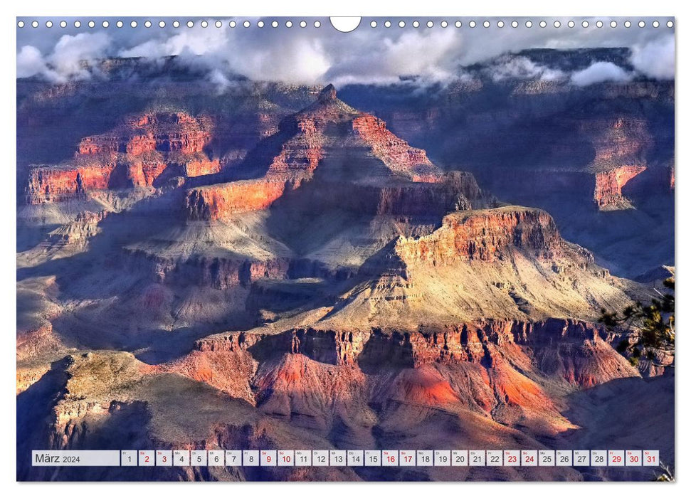 Grand Canyon, Parc National (Calendrier mural CALVENDO 2024) 