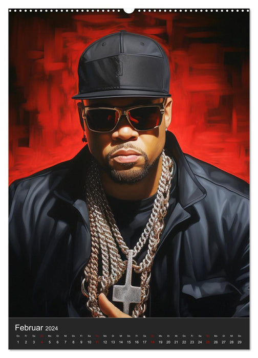 Rap Kings. Paintings im Streetwear-Charme (CALVENDO Wandkalender 2024)