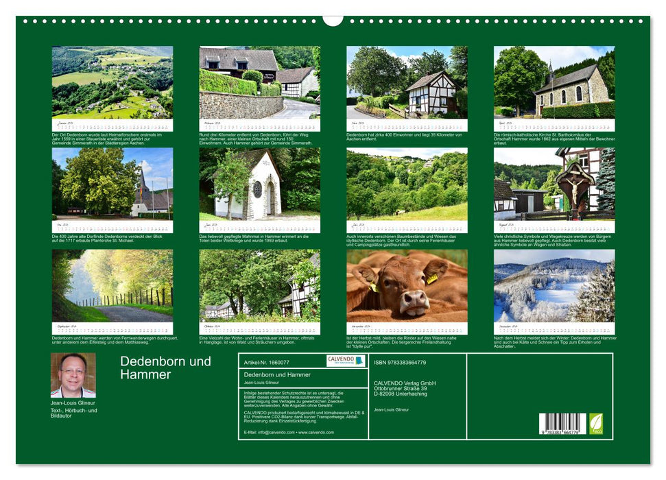 Dedenborn und Hammer (CALVENDO Wandkalender 2024)