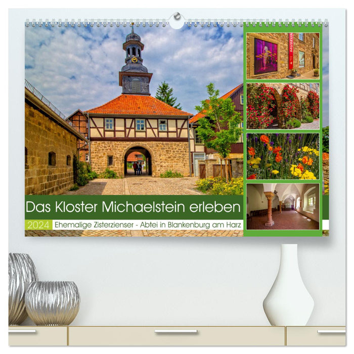 Das Kloster Michaelstein erleben – Ehemalige Zisterzienser – Abtei in Blankenburg am Harz (CALVENDO Premium Wandkalender 2024)