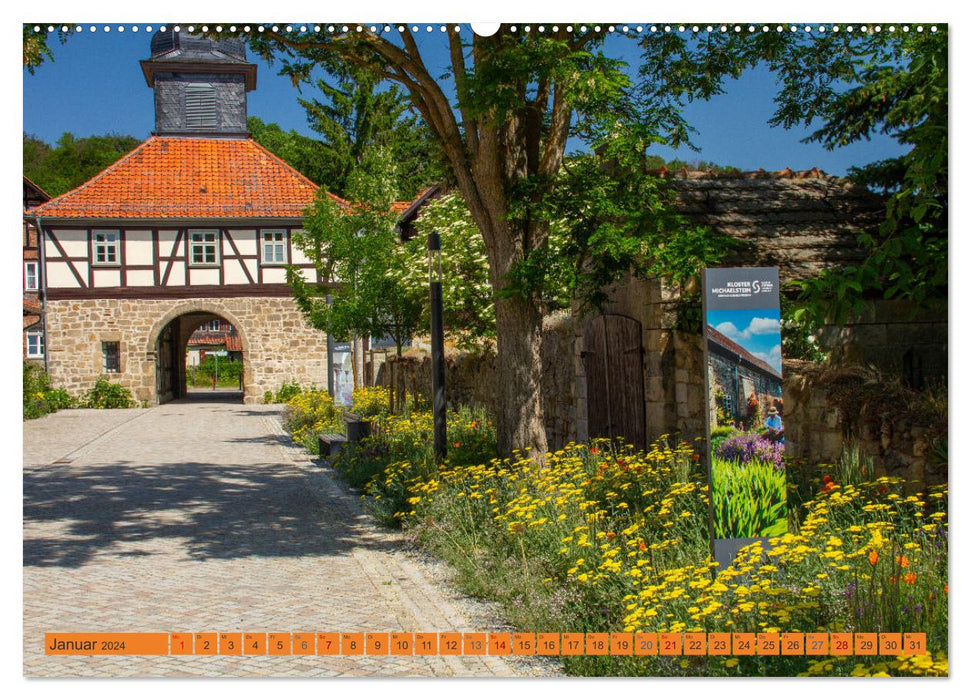 Das Kloster Michaelstein erleben – Ehemalige Zisterzienser – Abtei in Blankenburg am Harz (CALVENDO Premium Wandkalender 2024)