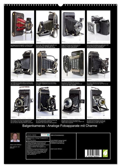 Balgenkameras - Analoge Fotoapparate mit Charme (CALVENDO Premium Wandkalender 2024)