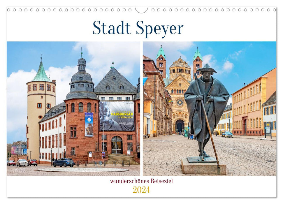 Stadt Speyer - wunderschönes Reiseziel (CALVENDO Wandkalender 2024)