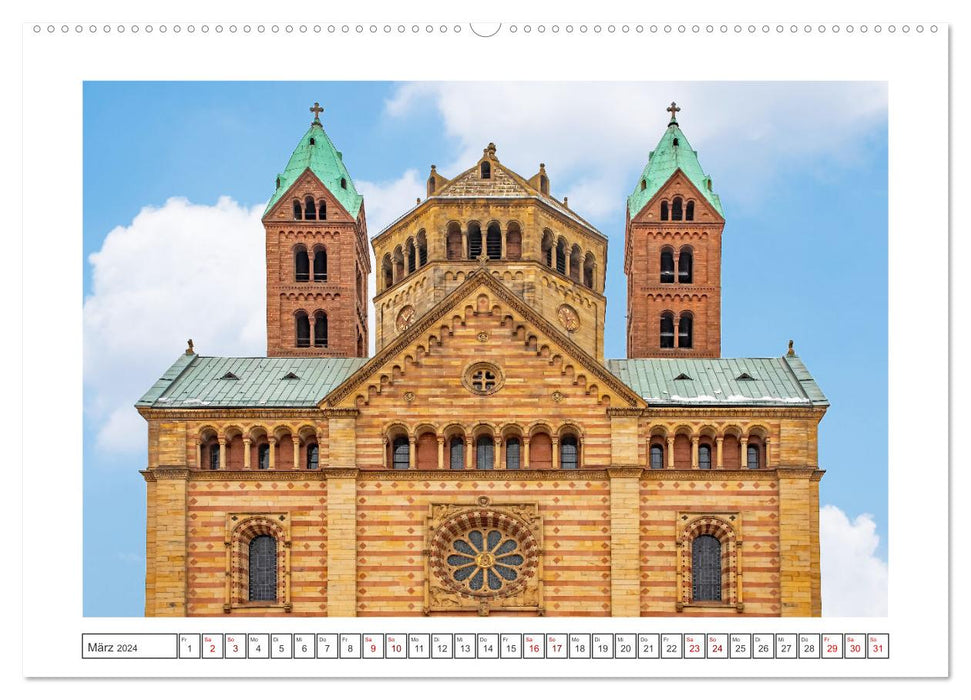 Stadt Speyer - wunderschönes Reiseziel (CALVENDO Premium Wandkalender 2024)