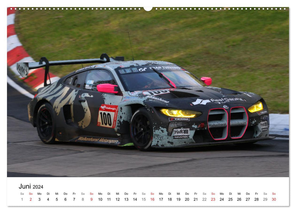 Super sports cars on the racetrack (CALVENDO Premium Wall Calendar 2024) 