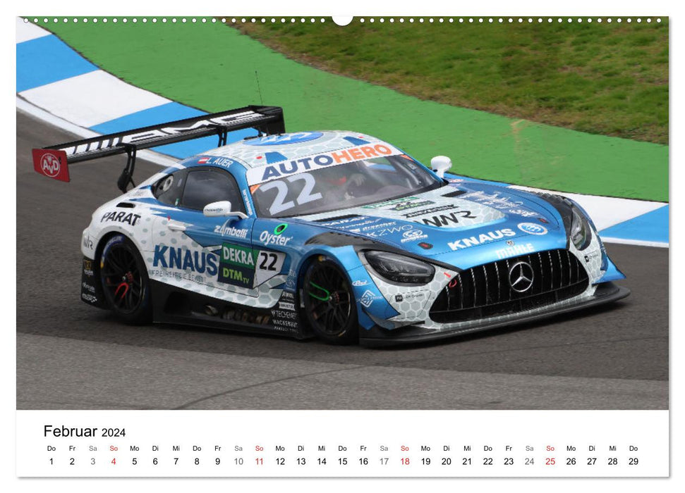 Super sports cars on the racetrack (CALVENDO wall calendar 2024) 