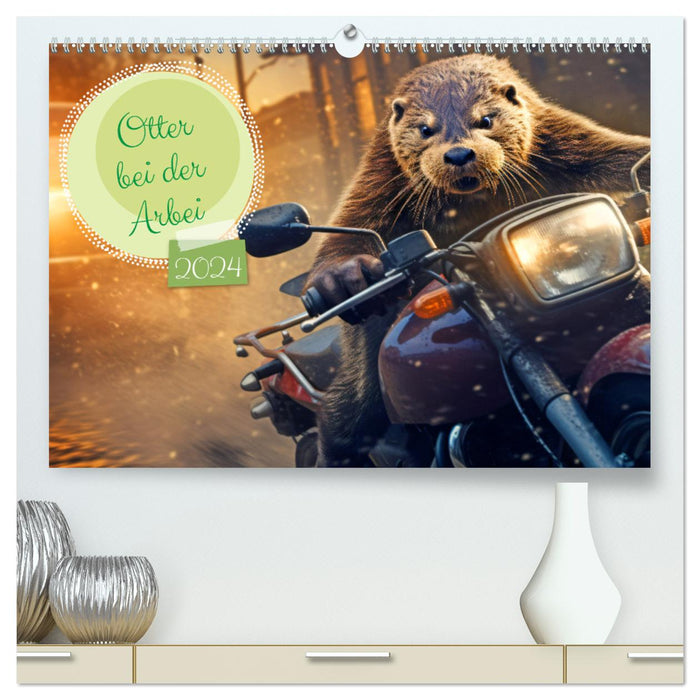 Otter bei der Arbeit (CALVENDO Premium Wandkalender 2024)