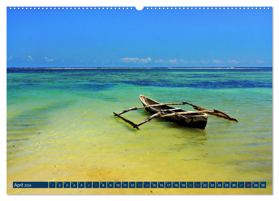 DIANI BEACH Beach Impressions Kenya (CALVENDO Premium Wall Calendar 2024) 