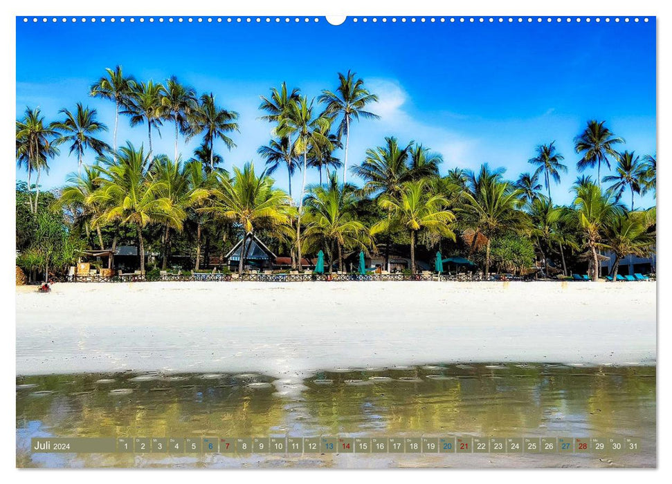 DIANI BEACH Beach Impressions Kenya (CALVENDO Premium Wall Calendar 2024) 
