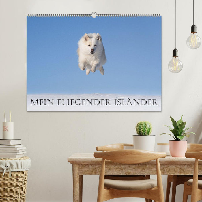 My Flying Icelandic Dog (CALVENDO Wall Calendar 2024) 