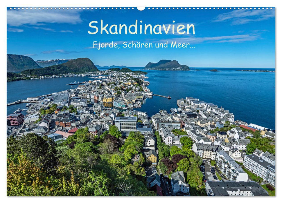 Scandinavie - fjords, archipel et mer... (Calendrier mural CALVENDO 2024) 