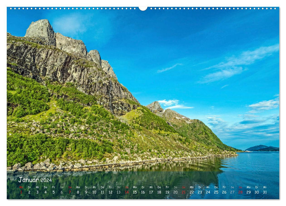 Scandinavia - fjords, archipelago and sea... (CALVENDO wall calendar 2024) 