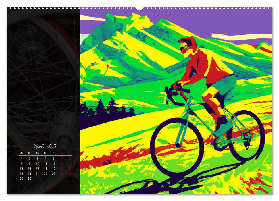 Gemalte Fahrradträume (CALVENDO Premium Wandkalender 2024)