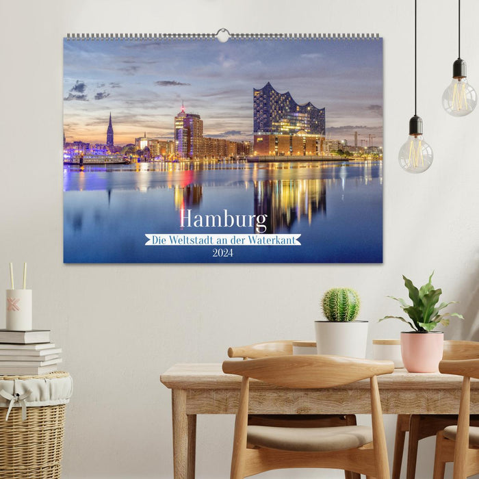Hamburg - Die Weltstadt an der Waterkant (CALVENDO Wandkalender 2024)